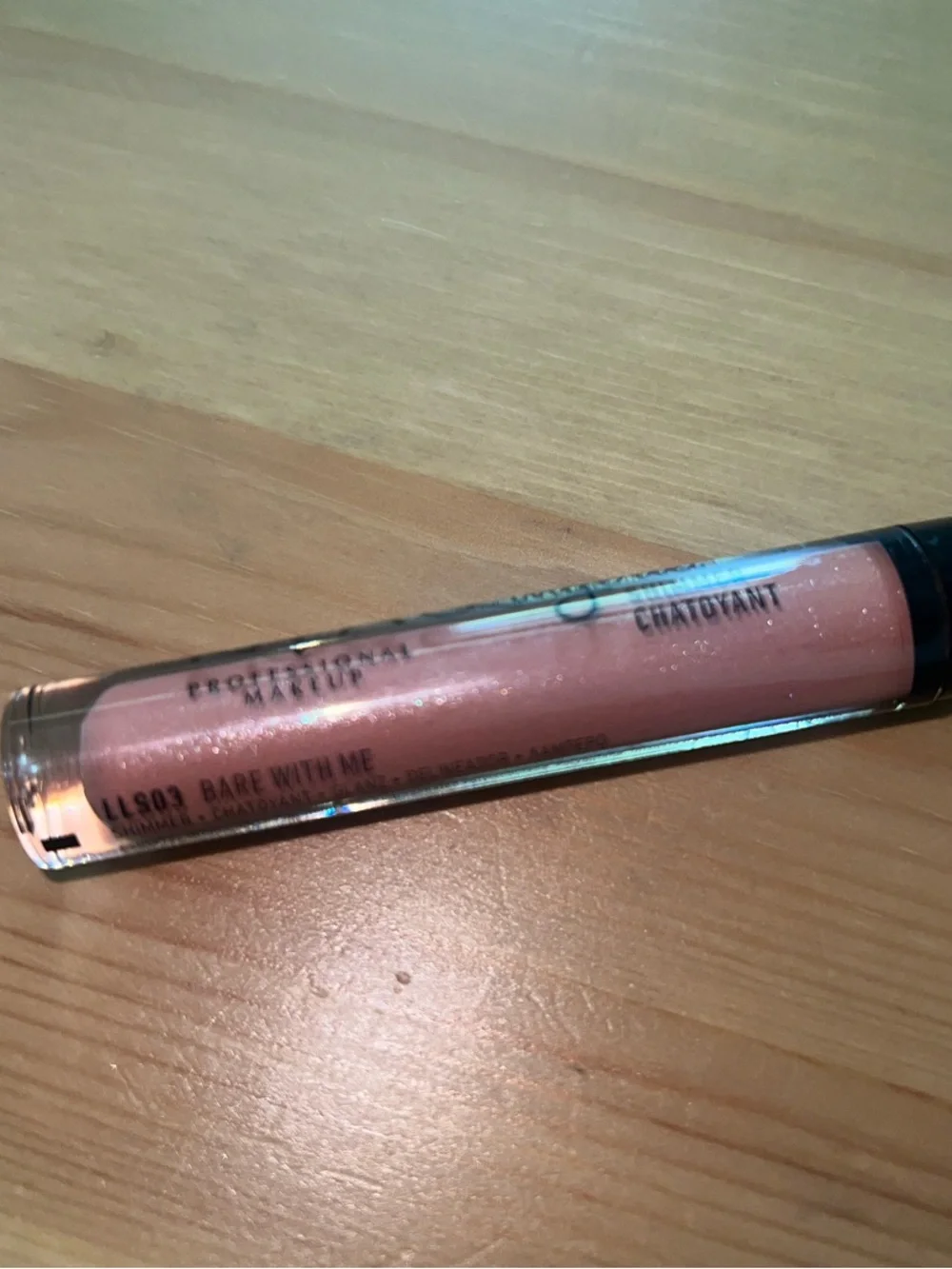 NYX Lingerie Shimmer Lip Gloss in Bare with Me